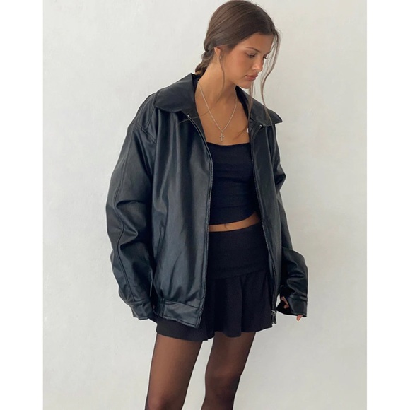 Motel Rocks | Cavita Jacket In PU Black New with Tags ~ XS - Picture 2 of 8